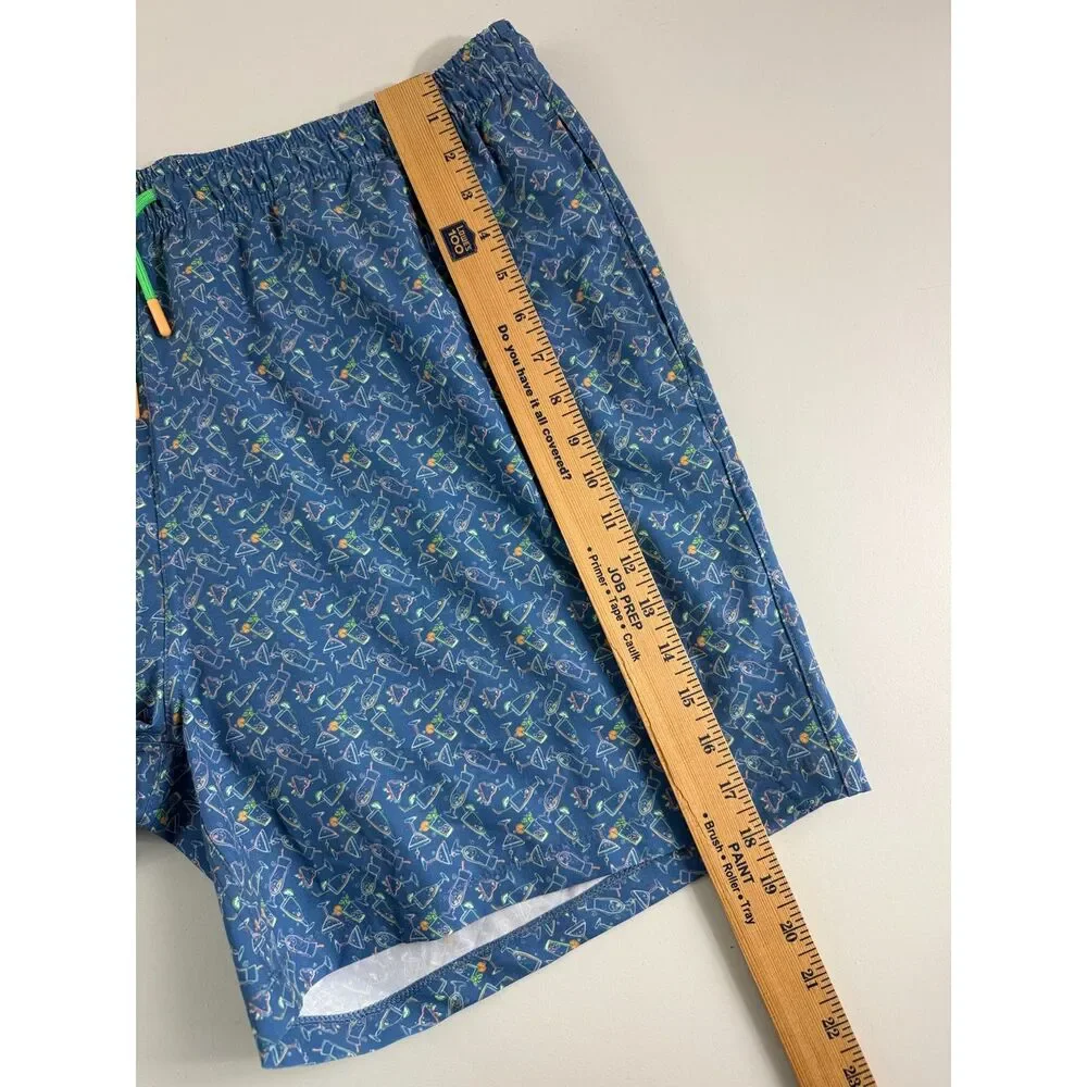 Southern Shirt Co Happy Hour Swim Shorts Men 2X Blue 5.5